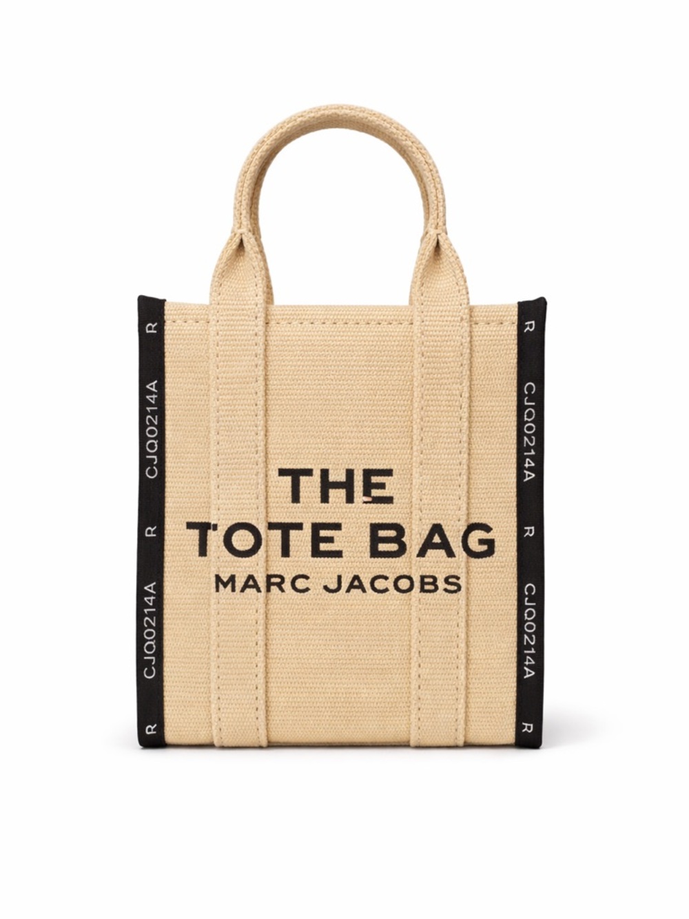 Marc Jacobs Mini Tote Bag in Beige with Black Trim